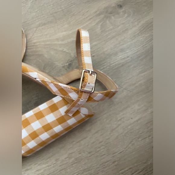 SHEIN plaid strappy square toe heels size 8.5 NWOT - Picture 6 of 6